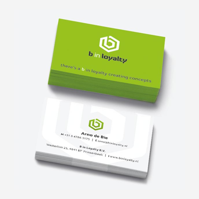 B in Loyalty - Visitekaartjes B in Loyalty - Visitekaartjes